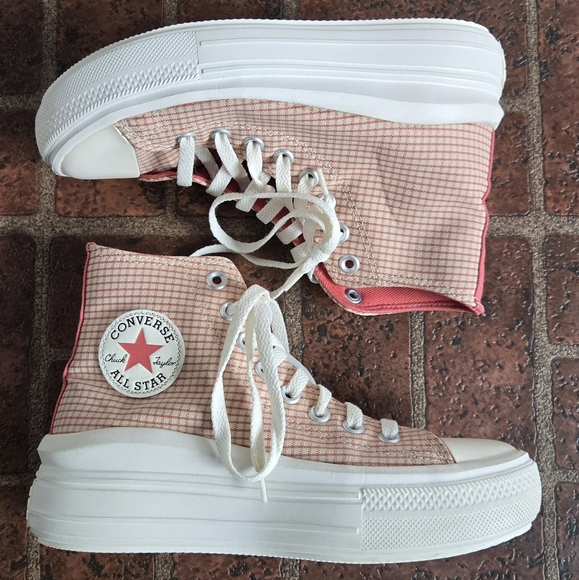 Converse Chuck Taylor All Star Move Platform High Tops Sz 7 - Picture 2 of 6